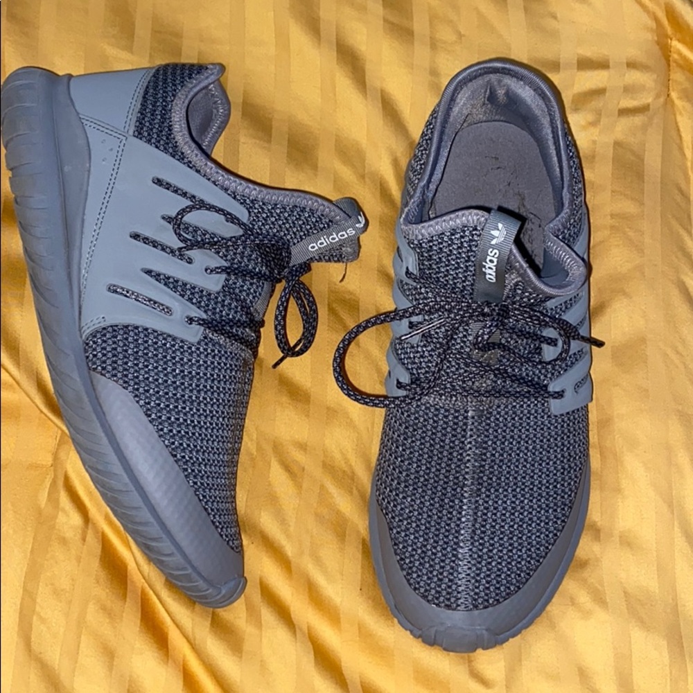 Gray Adidas Tubulars